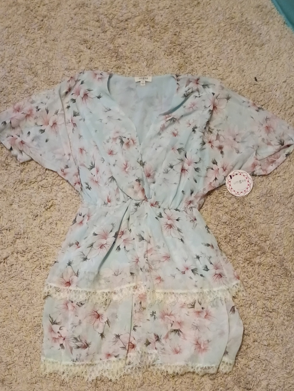 Umgee Women's Floral Mini Dress